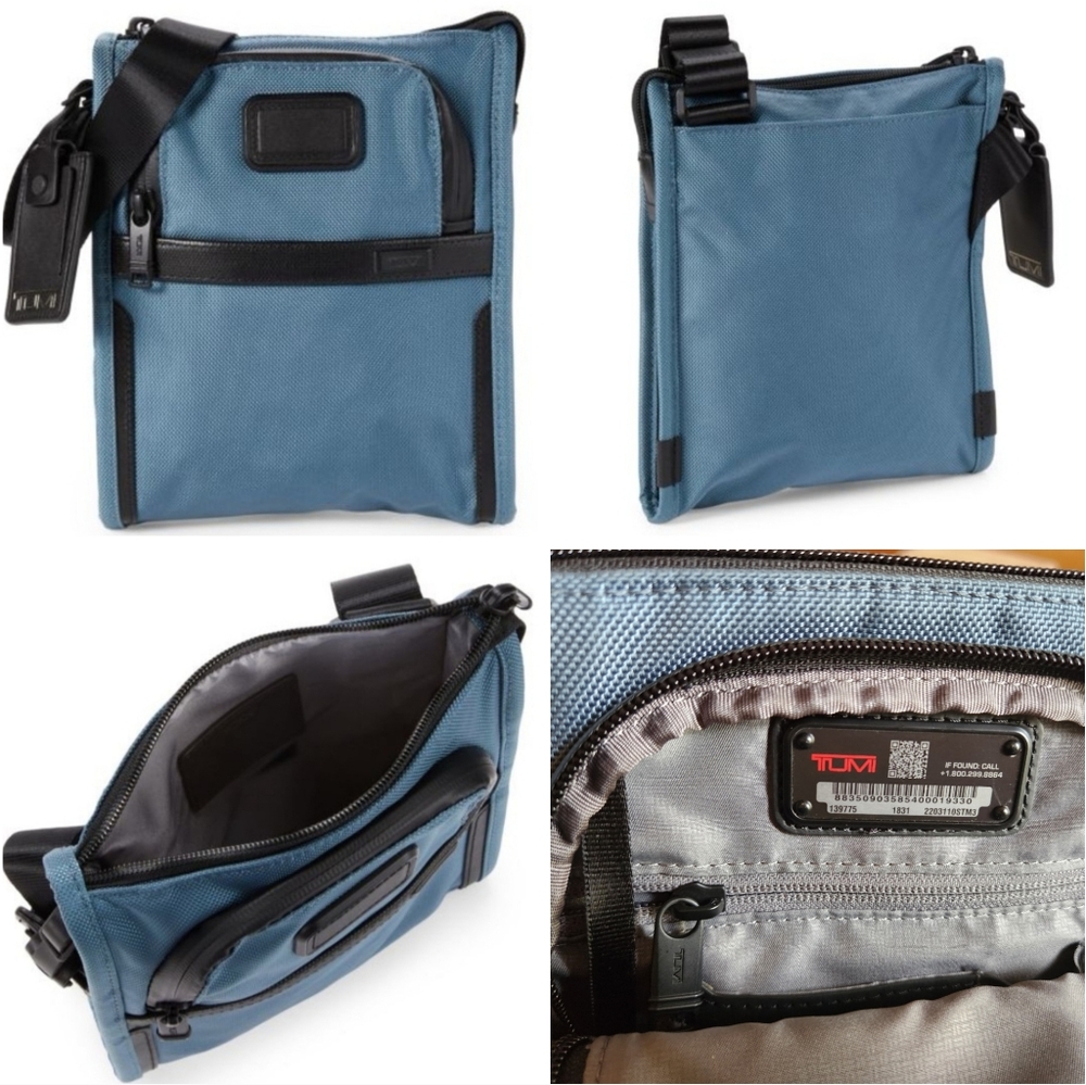 NEW Tumi Alpha Crossbody Bag, Blue